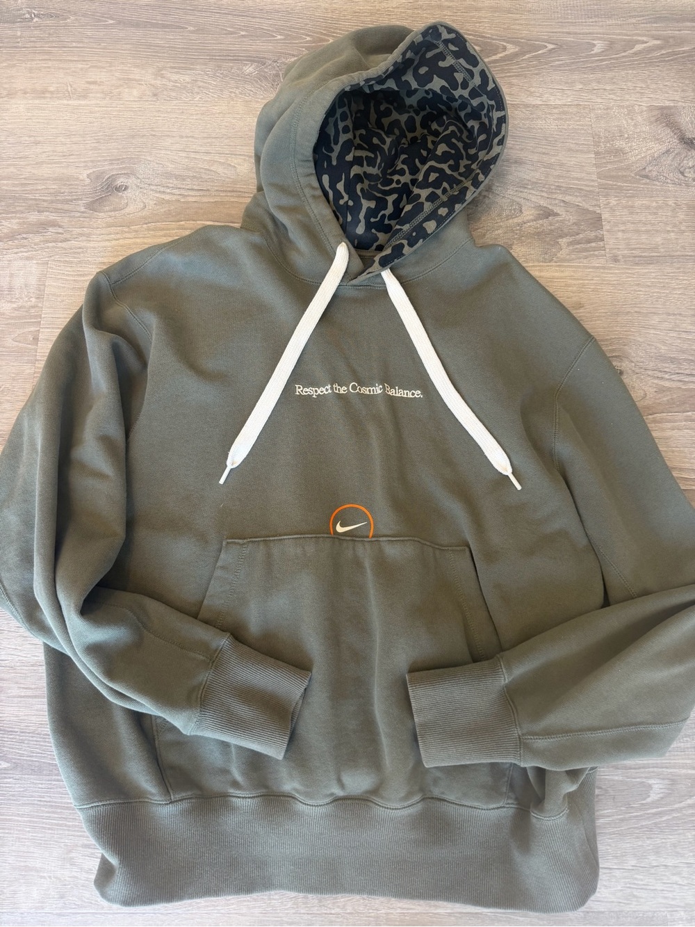 Nike NSW Cosmic Balance Olive Green Hoodie